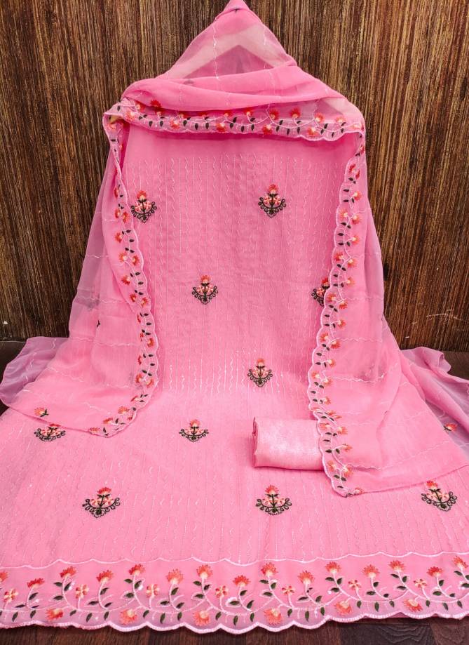 Ds Fancy Festive Wear Wholesale Georgette Dress Material Catalog